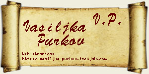 Vasiljka Purkov vizit kartica